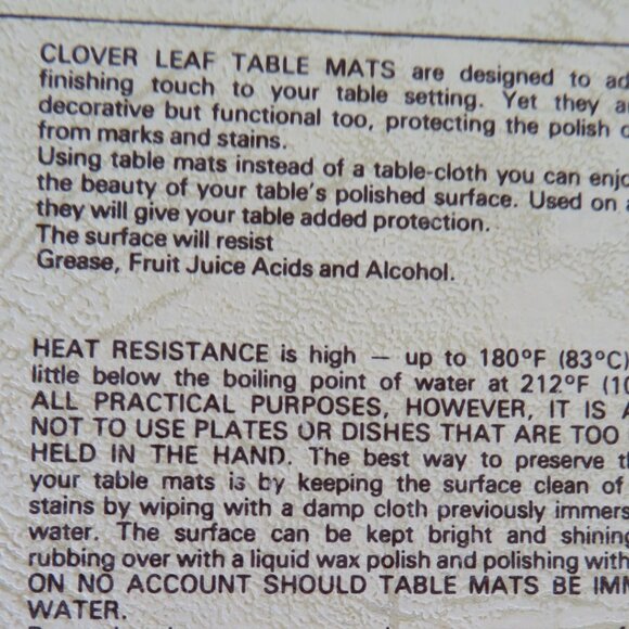 6 Cloverleaf John Constable English Scenes Tablemats Vintage (K715) - Picture 15 of 15